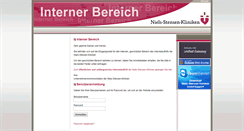 Desktop Screenshot of intern.niels-stensen-kliniken.de