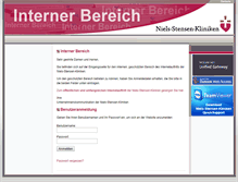 Tablet Screenshot of intern.niels-stensen-kliniken.de