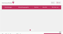 Desktop Screenshot of niels-stensen-kliniken.de