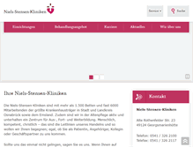 Tablet Screenshot of niels-stensen-kliniken.de